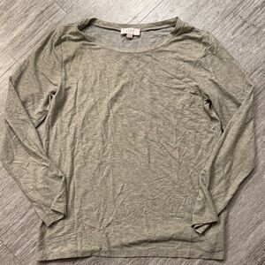 LOFT Women's metallic Long Sleeve Top
